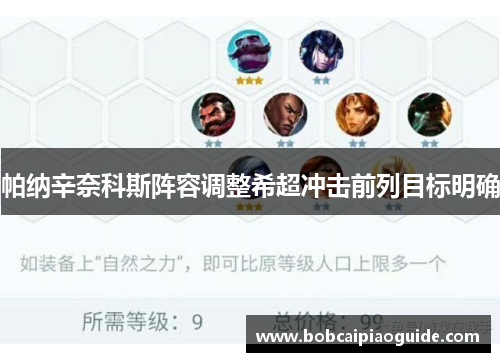 帕纳辛奈科斯阵容调整希超冲击前列目标明确